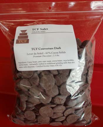 61% Dark COUVERTURE CHOCOLATE - By the Pound